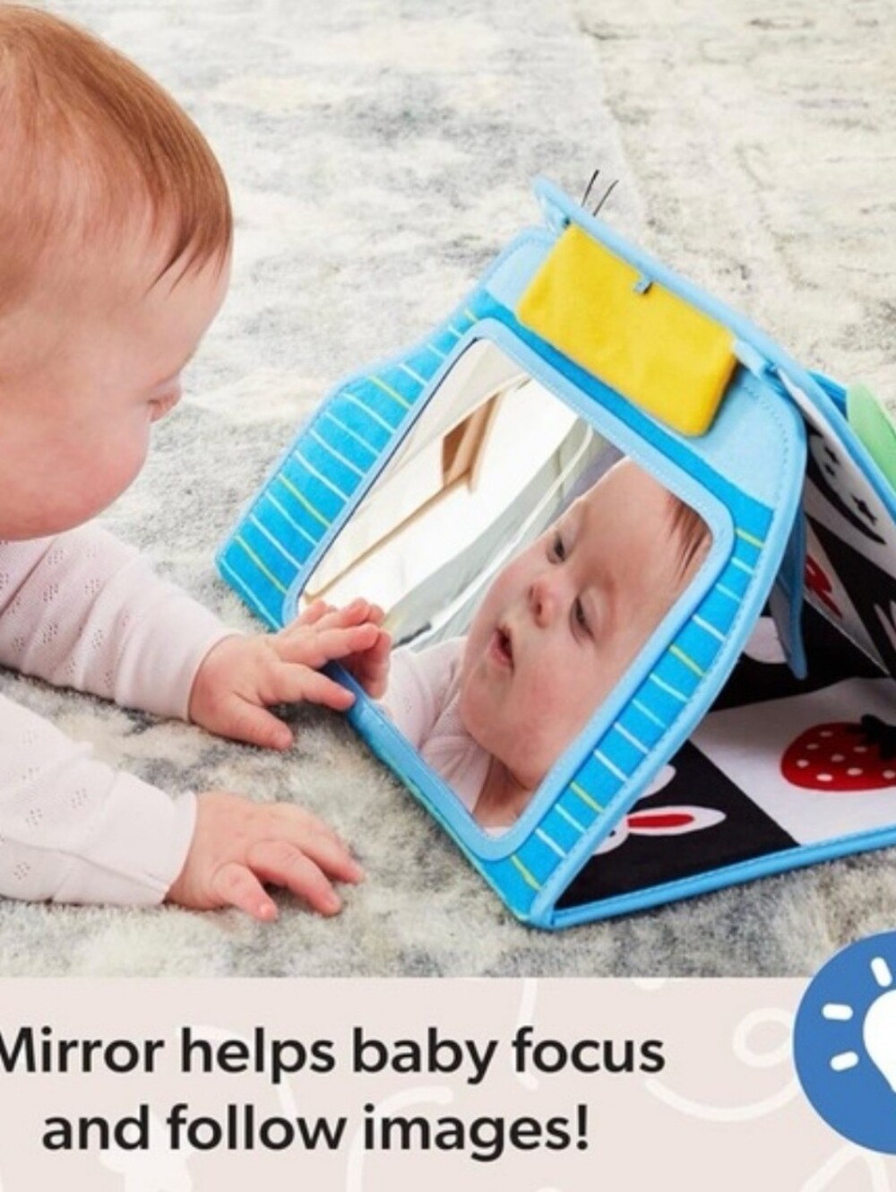 Ms. Rachel Official Baby Tummy Time Activity Bus Folding Play Mat Mirror - NEW - Picture 8 of 10